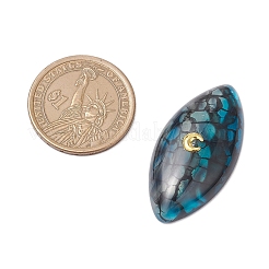3Pcs 3 Styles Dyed Natural Brazilian Agate Cabochons&nbsp;PALLOY-JF04017-03