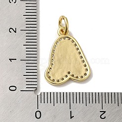 Brass Micro Pave Cubic Zirconia Pendants&nbsp;KK-K354-02G-A