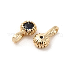 Brass Micro Pave Cubic Zirconia Charms&nbsp;KK-Z040-01C