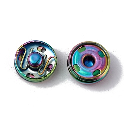 Ion Plating(IP) 202 Stainless Steel Snap Buttons&nbsp;BUTT-I017-01B-MC