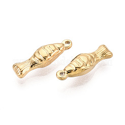 304 Stainless Steel Fish Charms&nbsp;STAS-T069-05G