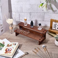 2-Tier Wooden Display Riser Stands for Jewelry Glasses Cosmetic&nbsp;ODIS-WH20025-24A