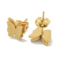 Ion Plating(IP) 304 Stainless Steel Stud Earrings&nbsp;EJEW-G400-38G