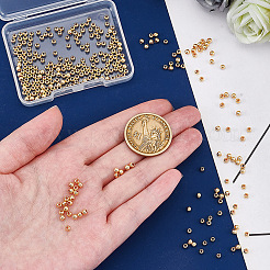 真鍮ビーズ  長持ちメッキ  ロンデル  14KGP本金メッキ  3x2.5mm  穴：1.2mm  300個/箱&nbsp;KK-PH0002-20B-WH