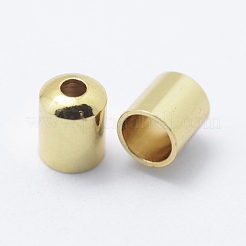 Brass Cord Ends&nbsp;KK-K206-05G