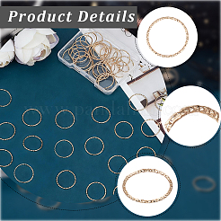 Brass Linking Rings&nbsp;KK-BBC0024-94A