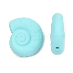 Shell Food Grade Eco-Friendly Silicone Focal Beads&nbsp;SIL-CJC0009-02D