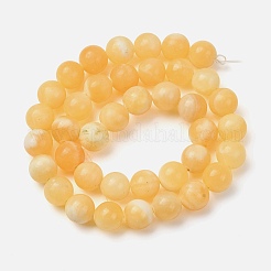 Natural Honey Jade Bead Strands&nbsp;G-K153-B26-10mm