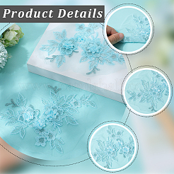 Polyester Embroidery Sequin Costume Accessories&nbsp;DIY-WH20025-015C