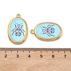 304 Stainless Steel Enamel Pendants&nbsp;STAS-K295-53G-03