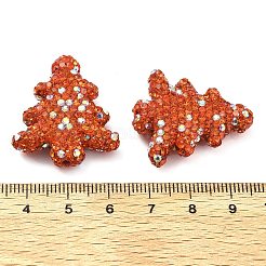 Christmas Tree Polymer Clay Rhinestone Beads&nbsp;CLAY-NH0001-14I