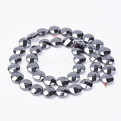 Non-magnetic Synthetic Hematite Beads Strands&nbsp;G-F396-11-10mm
