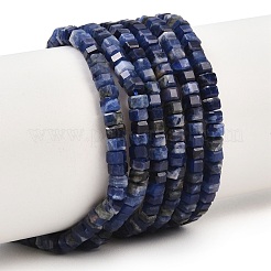 Natural Sodalite Beads Strands&nbsp;G-G345-C31-2x4mm