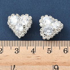 Brass Micro Pave Cubic Zirconia Pendants&nbsp;KK-S336-03S-C