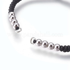 Nylon Cord Braided Bead Bracelets Making&nbsp;BJEW-F360-FP08