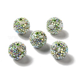 Polymer Clay Rhinestone Beads&nbsp;RGLA-D050-02E
