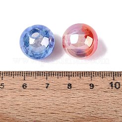 UV Plating Two Tone Color Resin European Beads&nbsp;RESI-Q233-16MM-01