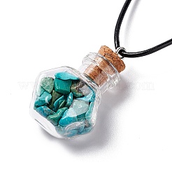 Star Wish Bottle Pendant Necklaces Set for Girl Women&nbsp;NJEW-FS0001-06