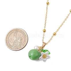 Resin Fruit Pendant Necklaces&nbsp;NJEW-JN05204-05