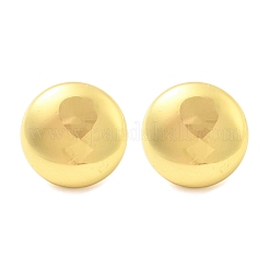 半円形 304 ステンレススチール スタッド イヤリング  ゴールドカラー  23mm&nbsp;EJEW-A125-69G
