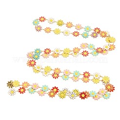 Ion Plating(IP) 304 Stainless Steel Sunflower Link Chains&nbsp;STAS-N092-02LG