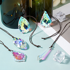 5Pcs Glass Hanging Suncatchers&nbsp;HJEW-FH00193