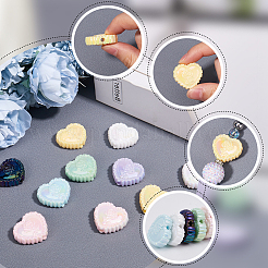 30Pcs UV Plating Iridescent Acrylic Beads&nbsp;OACR-SP0001-31