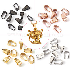 40Pcs 4 Style Stainless Steel Ice Pick Pinch Bails&nbsp;STAS-YS0001-17
