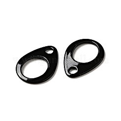 スプレー塗装された201ステンレススチールチャーム  ティアドロップチャーム  ミックスカラー  13x10x1mm  穴：1.8mm&nbsp;STAS-G304-17