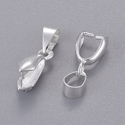 真鍮製ピンチべイル  アイスピック  銀  14x7mm  穴：4x6mm&nbsp;KK16-S