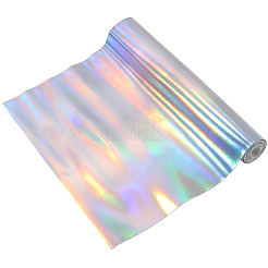 レーザーpuレザー生地  クラフト用品  銀  1350x300x0.8mm&nbsp;AJEW-WH20816-059D