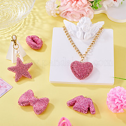 5Pcs 5 Styles Handmade Polymer Clay Pendants&nbsp;RB-BT0001-05A