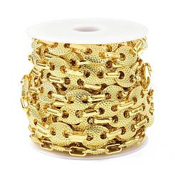 合金コーヒー豆チェーン  スプールで  長持ちメッキ  溶接されていない  ゴールドカラー  14~20.5x4~15x4~7mm  約10.93ヤード（10m）/ロール&nbsp;LCHA-D001-12G