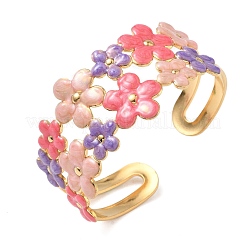 304 Stainless Steel Cuff Bangles for Women&nbsp;BJEW-F525-04C-G