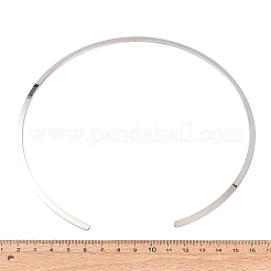 304ステンレス製カフチョーカーネックレス  硬いネックレス  変色なし  ステンレス鋼色  内径：5.59インチ（14.2cm）&nbsp;SA-CBA725A-22P