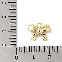 Rack Plating Brass Micro Pave Cubic Zirconia Pendants&nbsp;KK-C052-28G-02