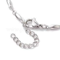 Non-Tarnish 304 Stainless Steel Bar Link Chain Bracelets for Women&nbsp;BJEW-JB10589-02