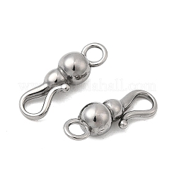 304 Stainless Steel Hook Clasps&nbsp;STAS-Z179-08P