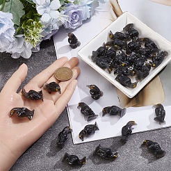 30Pcs Resin Crow Display Home Decorations&nbsp;DJEW-SP0001-34