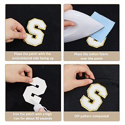 Dollar Sign Computerized Embroidery Cloth Self Adhesive Patches&nbsp;PATC-FH0001-25
