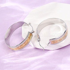 304 Stainless Steel Hoop Earrings for Women&nbsp;SA-CBA4160-24GP