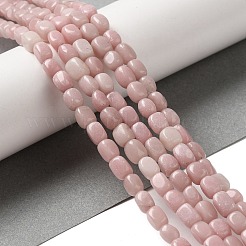 天然石ピンクオパールビーズ連売り  直方体の  6.5~7x4.5~5x4.5~5mm  穴：1mm  約55~58個/連  15.75インチ（40cm）&nbsp;G-F771-E01-01