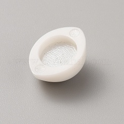 プラスチック人形クラフトの目  中空の眼球  おもちゃの DIY アクセサリー用  オーバル  濃いグレー  11x15x6mm  内径：7.5mm&nbsp;FIND-WH0427-31A-02