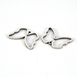 Non-Tarnish 201 Stainless Steel Open Back Bezel Pendants&nbsp;X-STAS-Q238-038B