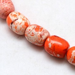 Natural Magnesite Barrel Beads Strands&nbsp;TURQ-L003-02