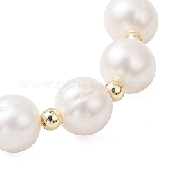 Natural Cultured Freshwater Pearl Round Beaded Stretch Bracelets for Women&nbsp;BJEW-JB12126