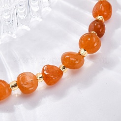 Natural Red Aventurine Beaded Bracelets for Women&nbsp;G-P563-07P-07