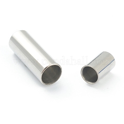変色しにくい304ステンレススチール製のマグネット留め具と接着端  コラム  ステンレス鋼色  16x7mm  穴：5mm&nbsp;STAS-O148-06D