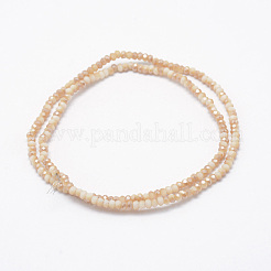 Electroplate Glass Beads Strands&nbsp;X-EGLA-J144-HR-C08
