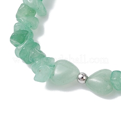 Natural Green Aventurine Beaded Stretch Bracelets for Women&nbsp;BJEW-JB12304-03